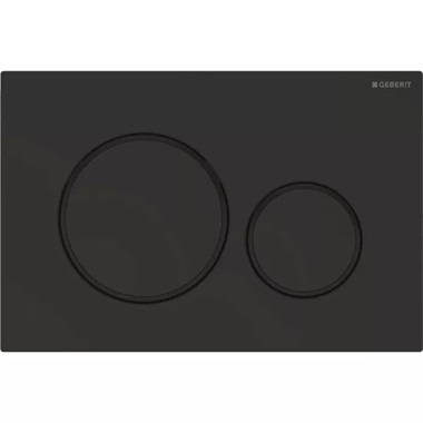 Geberit Sigma 20 nyomólap, 2 mennyiséges öblítéshez,  matt fekete, easy-to-clean bevonattal