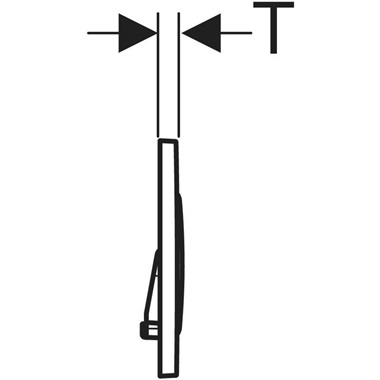 Geberit Sigma20 nyomólap 2 mennyiséges öblítéshez fehér