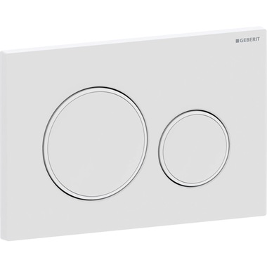 Geberit Sigma 20 nyomólap 2 mennyiséges öblítéshez, fehér Easy-To-Clean bevonattal