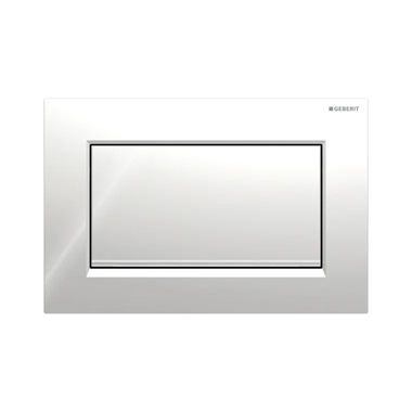 Geberit Sigma30 működtetőlap, öblítés-stop működtetésű, csavarral rögzíthető, fényes króm/szálcsiszolt króm Geberit Sigma30 működtetőlap, öblítés-stop működtetésű, csavarral rögzíthető, fényes króm/szálcsiszolt króm
