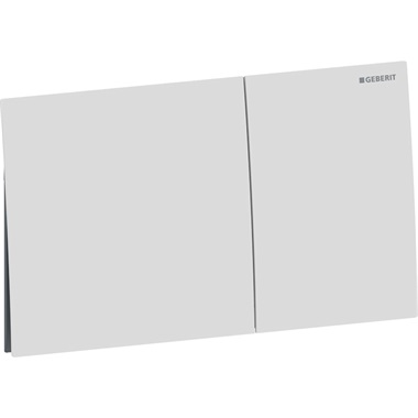 Geberit Sigma 70 nyomólap 2 mennyiséges öblítéshez, rozsdamentes acél, matt fehér, Easy-To-Clean bevonattal