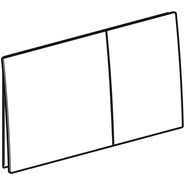 Geberit Sigma 70 nyomólap 2 mennyiséges öblítéshez, fehér,üveg