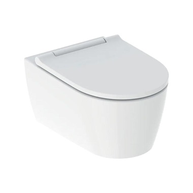 Geberit ONE fali WC-csésze, TurboFlush, WC-ülőkével, mélyöblítésű, 54 cm, fehér, KeraTect®