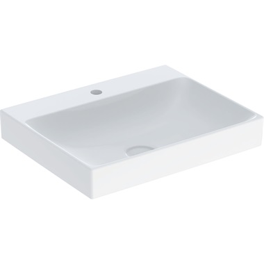 Geberit ONE beépíthető mosdó 60x48 cm, fehér, KeraTect bevonattal