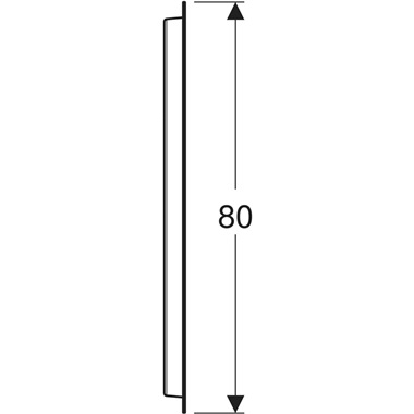 Geberit Option tükör ovális, világítással, közvetett megvilágítással, 60x80 cm