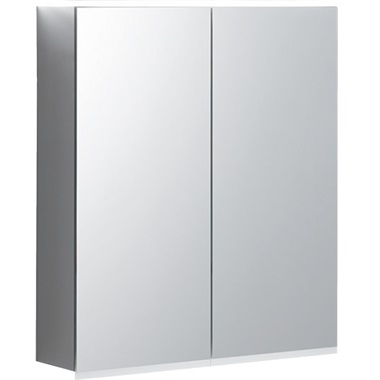 Geberit Option Plus tükrös szekrény 60x70x17,2 cm, világítással, két ajtóval