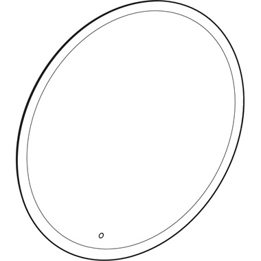 Geberit Option tükör kerek 90x90x3,5cm, közvetlen és közvetett megvilágítással