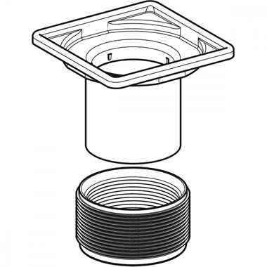 Geberit padlóösszefolyó tölcsér 8x8 cm