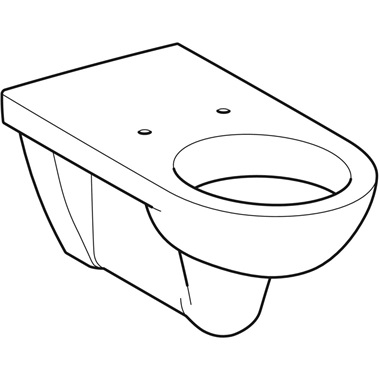 Geberit Selnova Comfort fali WC 35,5x34x70 cm, mélyöblítésű, hosszabb kivitel