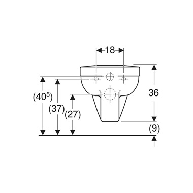 Geberit Selnova Comfort Square fali WC, laposöblítésű, 70 cm