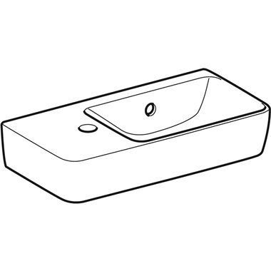 Geberit Selnova Compact mosdó 50x15x25 cm, fehér