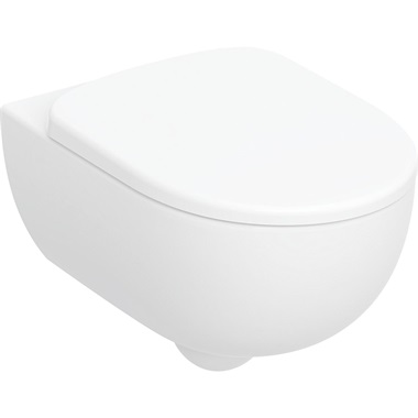 Geberit Selnova fali WC mélyöblítésű készlet, Premium, zárt forma, Rimfree, WC-ülőkével