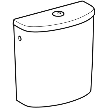 Geberit Selnova monoblokkos WC tartály  2 mennyiséges öblítés 35x39x16,5 cm, fehér