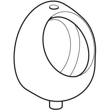 Geberit Selnova Pico vizelde 32,5x45x23 cm, fehér