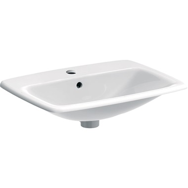 Geberit Selnova Square beépíthető mosdó 60x17x45 cm, fehér