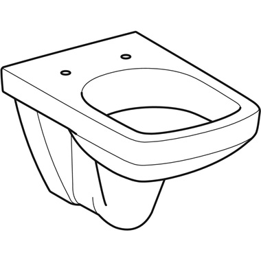 Geberit Selnova Square fali WC 35x34x53 cm, fehér