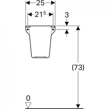 Geberit Selnova Square szifontakaró