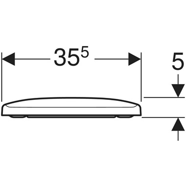 Geberit Selnova Square WC-ülőke 35,5x5x45,5 cm