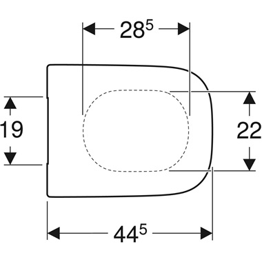 Geberit Selnova Square WC-ülőke 35,5x4,5x44,5 cm, fehér