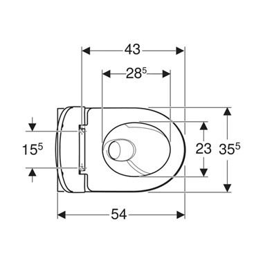GEBERIT SELNOVA WC FALI, MÉLYÖBLÍTÉSŰ KÉSZLET , TURBOFLUSH, 54CM "K" GEBERIT SELNOVA WC FALI, MÉLYÖBLÍTÉSŰ KÉSZLET , TURBOFLUSH, 54CM "K"
