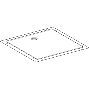 Geberit Setaplano zuhanytálca 120x120 cm, fehér