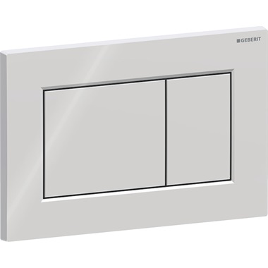 Geberit Sigma 01 nyomólap szögletes, 2 mennyiséges öblítés 24,6x14,6x1,3 cm, fényes króm