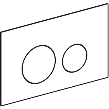 Geberit Sigma 40 nyomólap 2 mennyiséges öblítéshez,24,6x15,2x0,4 cm, szálciszolt sárgaréz, Easy-To-Clean bevonattal