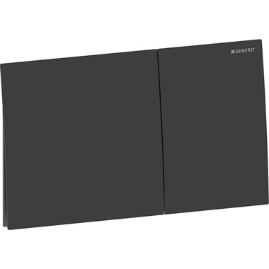 Geberit Sigma70 nyomólap 2 mennyiséges öblítéshez 25x14,6x2,3 cm rozsdamentes acél, matt fekete, EasyTo Clean bevonattal