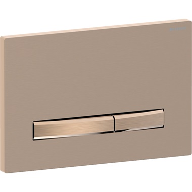 Geberit Sigma 50 nyomólap 2 mennyiséges öblítéshez 24,6x16,4x1,2 cm, vörösarany, szálcsiszolt, Easy-To-Clean bevonattal