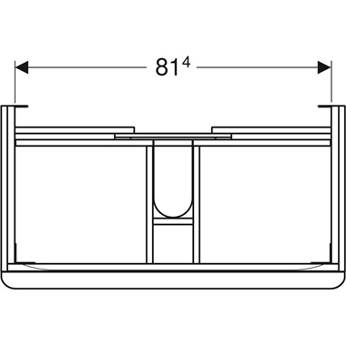 Geberit Smyle Square alsó szekrény mosdóhoz, két fiókkal, 88.4x61.7x47 cm, magasfényű lakkozott homokszürke Geberit Smyle Square alsó szekrény mosdóhoz, két fiókkal, 88.4x61.7x47 cm, magasfényű lakkozott homokszürke