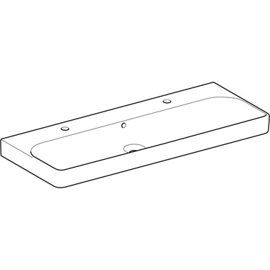 Geberit Smyle Square mosdó 120x16,5x48 cm, fehér