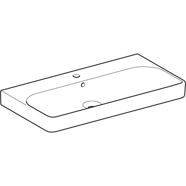 Geberit Smyle Square mosdó 90x16,5x48 cm, fehér