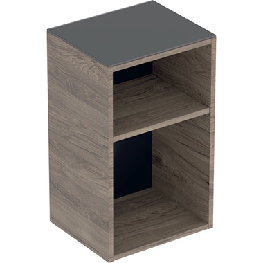 Geberit Smyle Square oldalszekrény nyitott, 36x60x29,9 cm, melaminos faszerkezet hikoridió