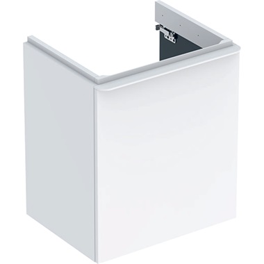 Geberit Smyle Square alsó szekrény mosdóhoz, egy ajtóval, balra nyíló, 53.6x61.7x43.3 cm, magasfényű lakkozott fehér Geberit Smyle Square alsó szekrény mosdóhoz, egy ajtóval, balra nyíló, 53.6x61.7x43.3 cm, magasfényű lakkozott fehér