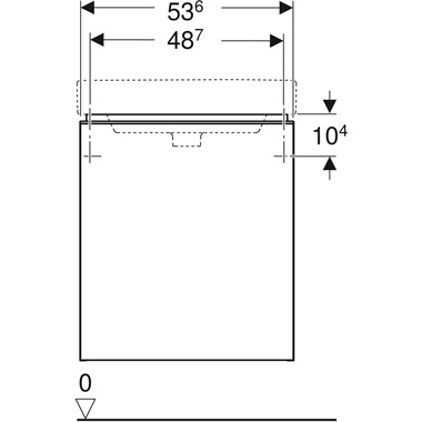 Geberit Smyle Square alsó szekrény mosdóhoz, egy ajtóval, balra nyíló, 53.6x61.7x43.3 cm, magasfényű lakkozott fehér Geberit Smyle Square alsó szekrény mosdóhoz, egy ajtóval, balra nyíló, 53.6x61.7x43.3 cm, magasfényű lakkozott fehér