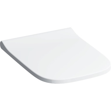 Geberit Smyle Square WC-ülőke 35,5x4,6x45 cm, fehér, keskeny, Soft- Close