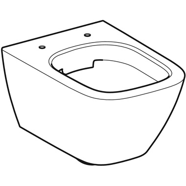 Geberit Smyle Square fali WC Rimfree 35x33x49 cm, fehér