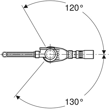 Geberit PushControl nyomó működtetésű kádlefolyó készlet, d52, 50 cm-es hossz, beépítőkészlettel