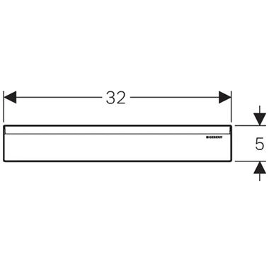 Geberit takarólap falsík alatti összefolyóhoz, műanyag burkolat, alpin fehér