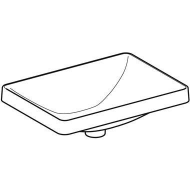 Geberit VariForm beépíthető mosdó 55x17,8x40 cm,szögletes