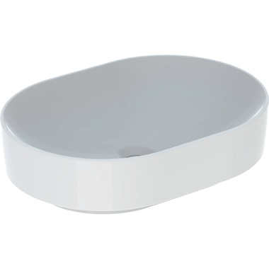 Geberit VariForm pultra építhető mosdó 55x15,8x40 cm, fehér, ellipszis alakú