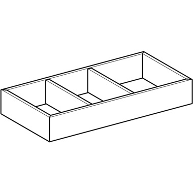 Geberit VariForm fiókbetét, H osztású 18x5,7x37,3 cm