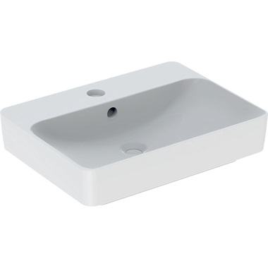 Geberit VariForm pultra ültethető mosdó  60x15,8x45 cm,szögletes, csaplyuk-peremmel, túlfolyóval