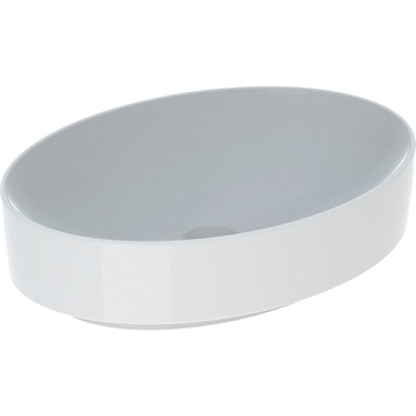 Geberit VariForm pultra ültethető mosdó 55x15,8x40 cm, ovális, túlfolyó nélkül