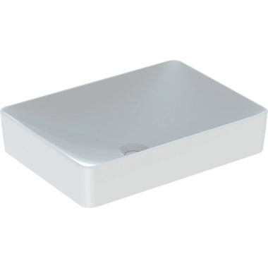 Geberit VariForm pultra ültethető mosdó 55x15,8x40 cm, szögletes, túlfolyó nélkül