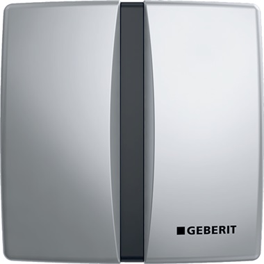 Geberit Basic vizeldevezérlés elektronikus öblítés működtetéssel, hálózati működtetés, könnyűfém takarólap, szögletes