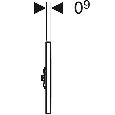Geberit vizeldevezérlés elektronikus öblítés működtetéssel króm, Easy-To-Clean bevonattal, króm