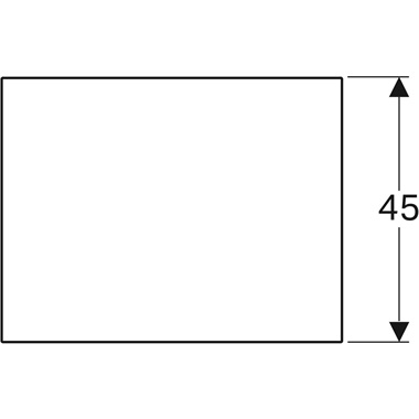 Geberit Xeno fedlap 58x0,8x45 cm