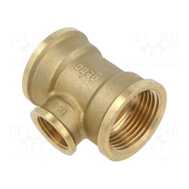 Gebo Gold  T-idom szűkítő sárgaréz 1"-1/2"-1"