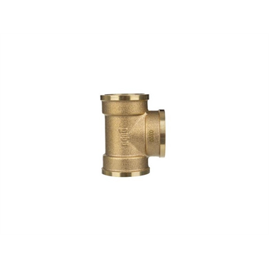 Gebo Gold  szűkített T-idom, sárgaréz 3/4"-1/2- 3/4"